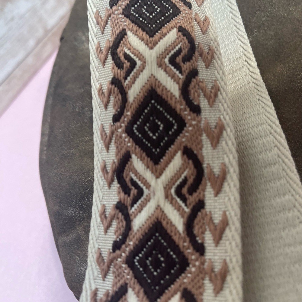 Style & Co. Brown Crossbody Bag with Patterned Strap NWOT Retails $69 - Picture 4 of 11